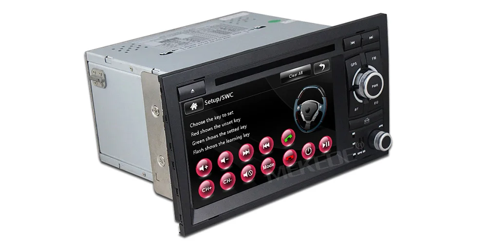 Perfect MEKEDE 2din Car DVD multimeida Player For audi A4 2002 -2008 RS4 with GPS navigation Car Autoradio BT 1080p video free shipping 7