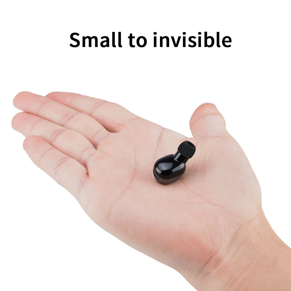 KISSCASE Mini Wireless Bluetooth Earphone 3D Stereo Wireless Hands Free In Ear Headset With Microphone Sport Gaming Tiny Headset