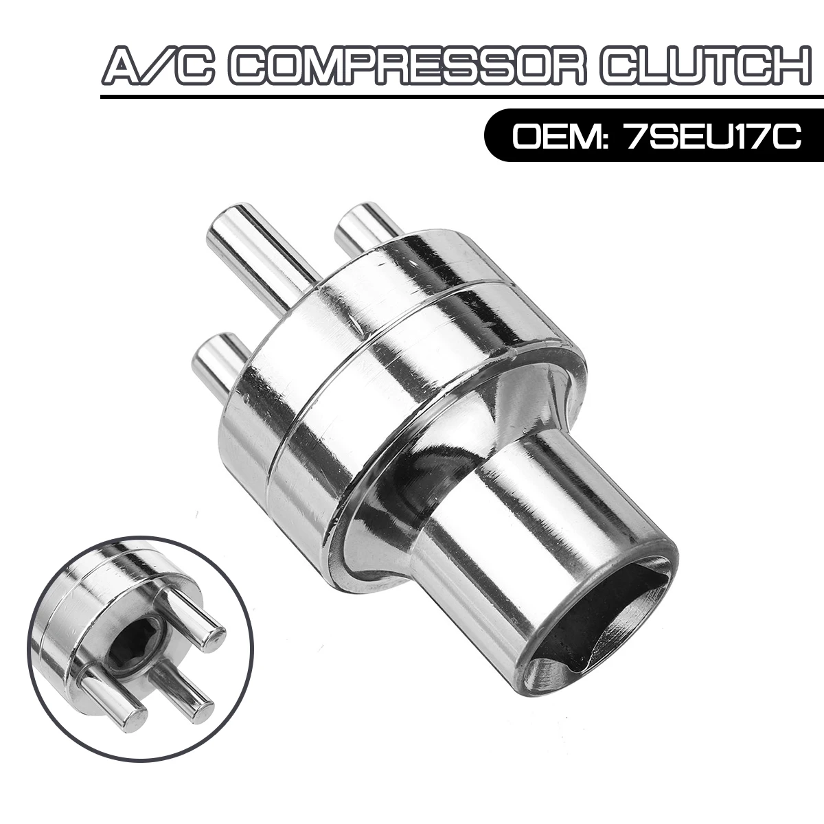 AC Compressor Tool Universal A/C Compressor For BMW For Audi Mercedes Benz before 2010 Models Fits 7SEU17C Clutch HUB REMOVER TOOL