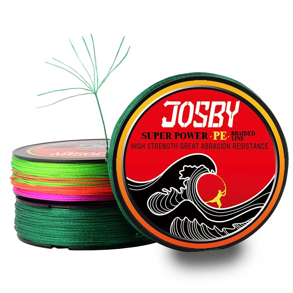 JOSBY carp braided fishing line linha multifilamento Super strong fishing braid tresse fly Fish Tackle 4 8 Strands PE 150M 300M JOSBY carp braided fishing line linha multifilamento Super strong fishing braid tresse fly Fish Tackle 4 8 Strands PE 150M 300M