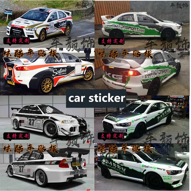 FÜR Mitsubishi EVO körper dekoration dekorative aufkleber LANCER racing  wettbewerb personalisierte aufkleber - AliExpress