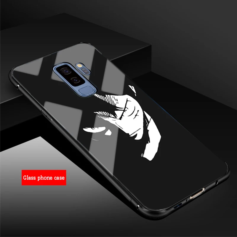Одна деталь Луффи Аниме для samsung Galaxy NOTE 8 9 S8 S9 S10 плюс A6 A6P A8 A8P J6 J8 J8P закаленное Стекло чехол для телефона