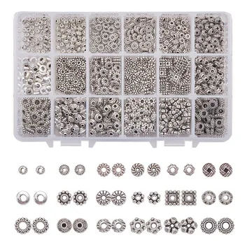 

1 Box Tibetan Style Alloy Bead Spacers Mixed Shape for Jewelry Craft Making