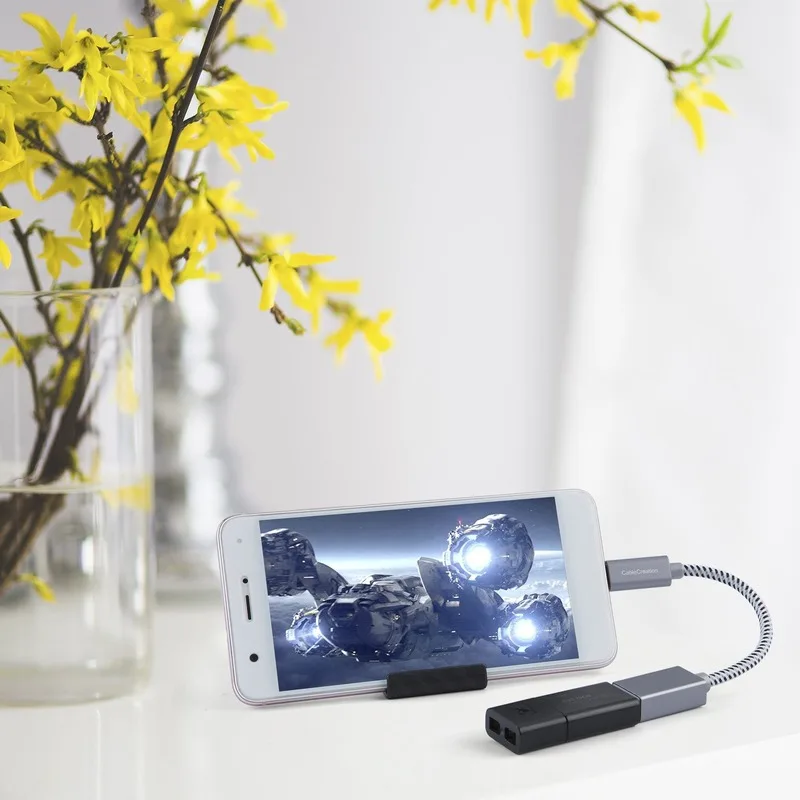 USB C к USB адаптеру, USB-C к USB-A 3,0 Женский адаптер OTG(on-The-go) кабель, совместимый с новым MacBook(Pro), Dell XPS 13/15