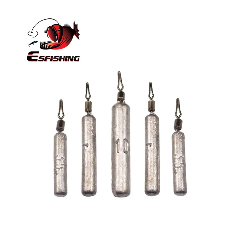 ESFISHING 10 шт. тонкий вес Дропшот для рыболовных крючков грузило снасть приманки на