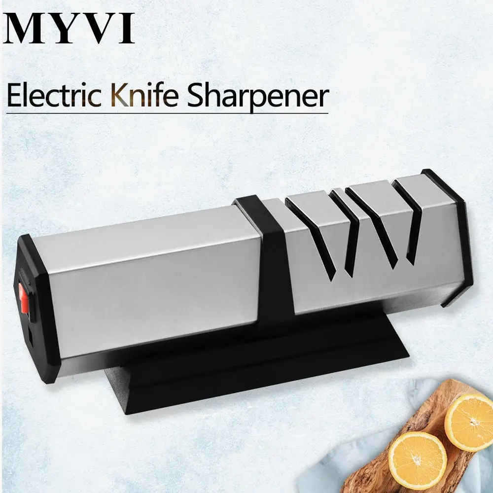  MYVI Kitchen Electric Knife Sharpener Motorized Rotating Sharpening System Easy-Use Grinder For Sta - 33042657013