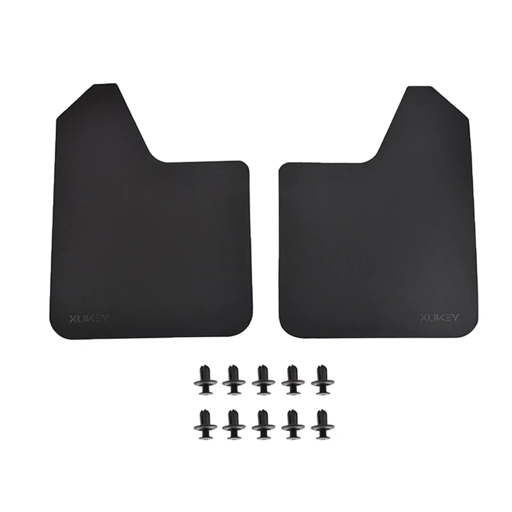 Универсальные Брызговики крыло для Subaru Forester Ford Focus 2 3 4 Mazda CX5 Toyota Vauxhall Opel Astra J - Цвет: 2pcs-set Black