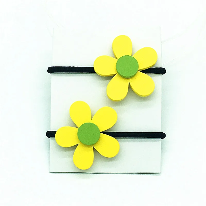Новинка, модные резинки для волос в виде конского хвоста, стерео эластичные резинки для волос с цветами, обручи, аксессуары для волос для девочек, модное ювелирное изделие