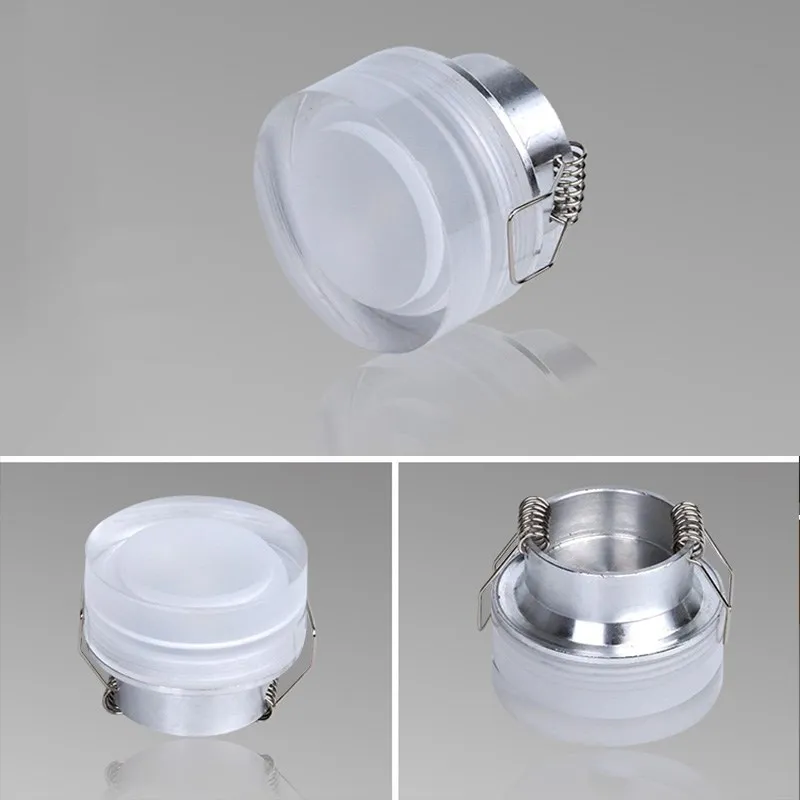 1W LED Acrylic Downlight Round Crystal led Ceiling Lamp Home Hallway Decorative Lighting Round