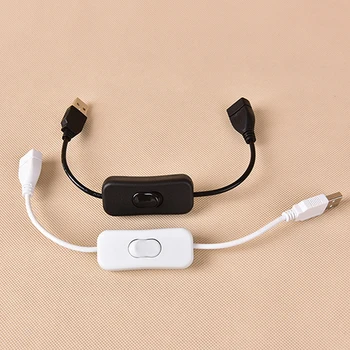 Woo power медный материал USB кабель для мужчин и женщин переключатель ВКЛ. Выкл. Кабель тумблер светодиодный кабель питания 28 см