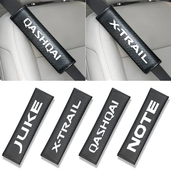 

Car Carbon fiber Seat belt cover car styling for Nissan Nismo X-trail Almera Qashqai Tiida Teana Skyline Juke Car accessories