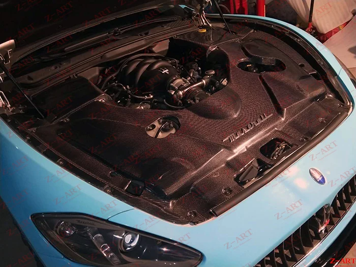 Z-ART капот двигателя из углеродного волокна для Maserati GT GC сухая крышка двигателя из углеродного волокна для Maserati Gran Turismo 2008