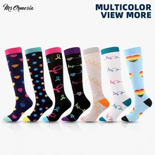 New Arrival Running Compression Sock Pineapple Unisex Outdoor Cycling Long Pressure Stocking High Quality Compression Stockings