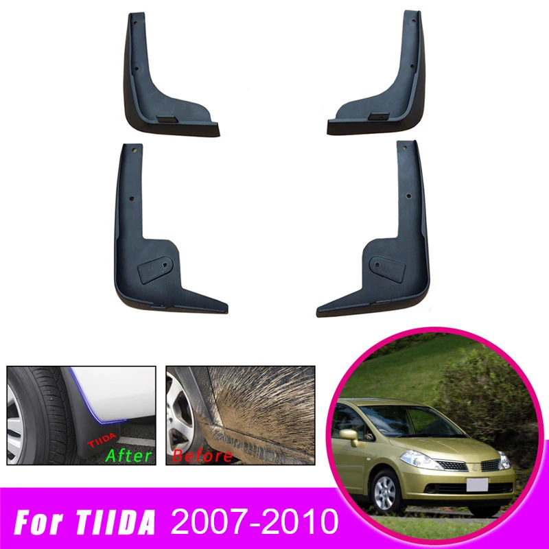 Передняя тыльная грязь щитки для Nissan Tiida Versa C11 2007-2010 Хэтчбек защита от брызг для крыла брызговик автомобильные аксессуары 4 шт