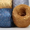 50G пряжа Sequin Stitch Yarn Line Yarns Hand Crochet Threads Parnter Yarn Summer Ice Silk Mercerized Yarn 265meters 1