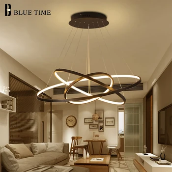 

Rings Modern Chandelier Lighting For Living room Dinning room Parlor Indoor Led Chandelier Lamp Hanging Lighting Lustre Fixtures