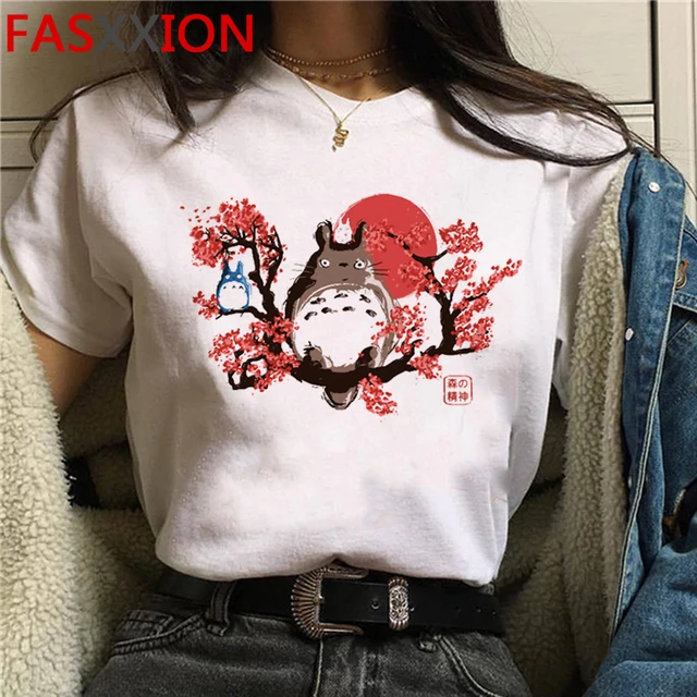 Totoro Studio Ghibli tshirt clothes women grunge streetwear vintage harajuku kawaii harajuku t-shirt clothes couple clothes 3