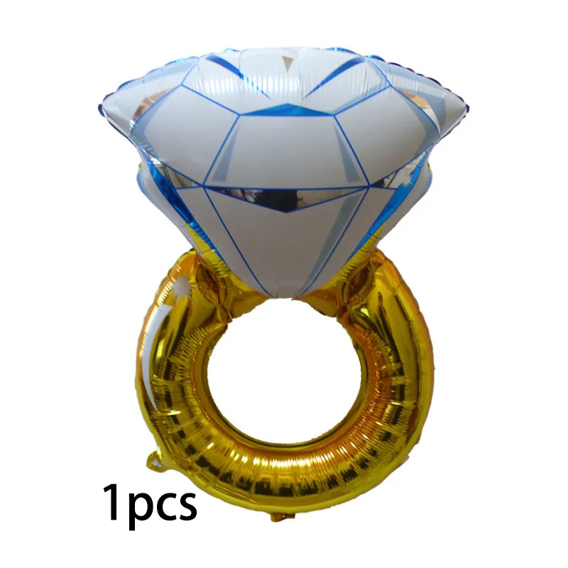 5 шт./компл., 18 дюймов, круглые, юбилейные, фольгированные шары, для влюбленных, свадебные украшения, воздушный шар, вечерние, подарок - Цвет: 1pcs diamond ring