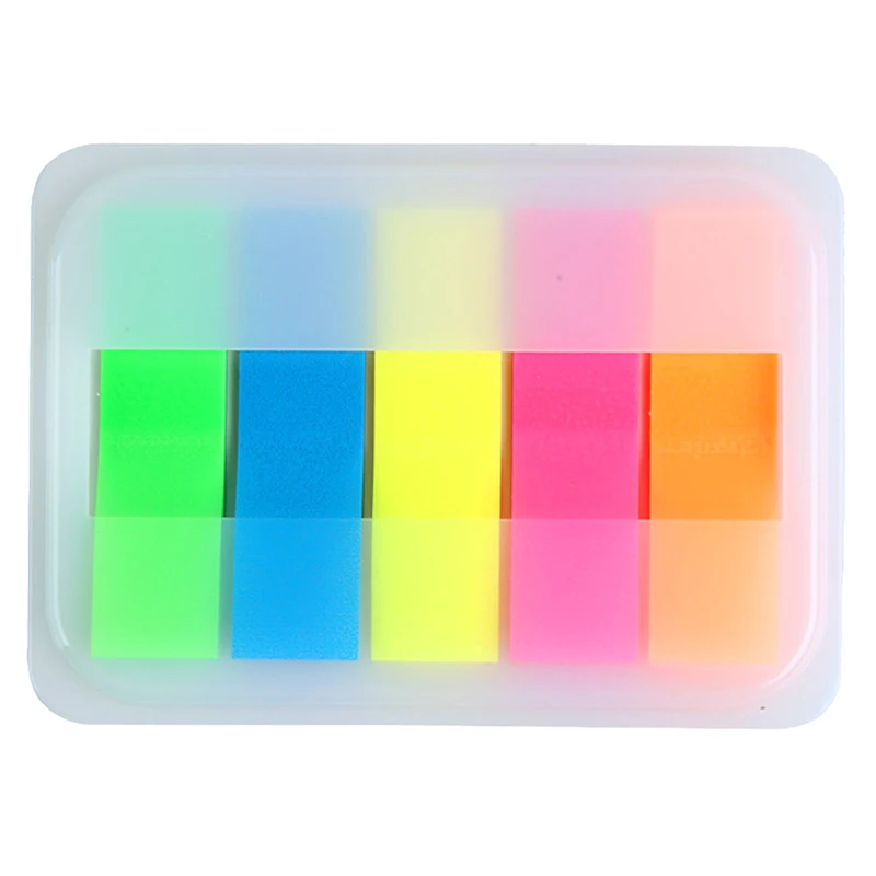 

Comix Creative Memo Pad Bookmark Kawaii 5 Colors Self-Adhesive Sticky Notes Planner Stickers Office School Supplies