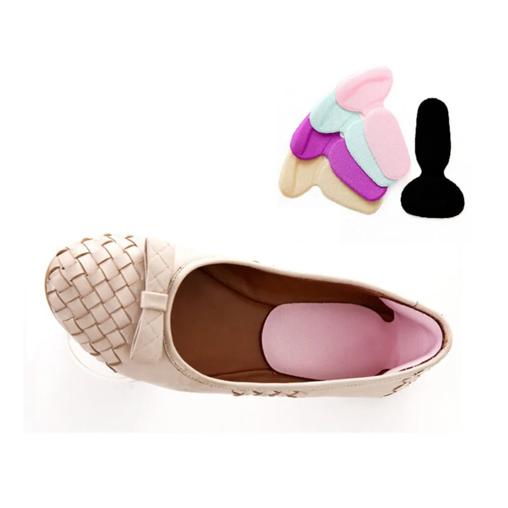 

1 Pair/lots Insole Pads High Heel Gel Foot Care Brace Protector Soft Memory Form Multicolor Anti Slip Cushion Shoe Insert