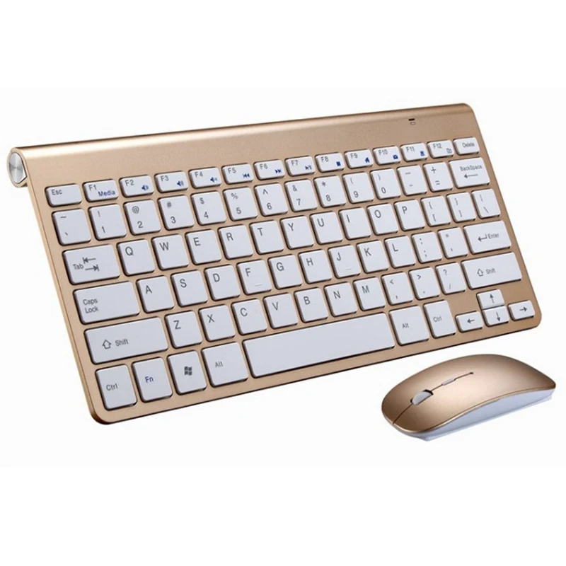 Miniteclado y ratón inalámbricos portátiles, conjunto combinado de 2,4G para Notebook, portátil, Mac, PC, TV inteligente, PS4 - Imagen 3