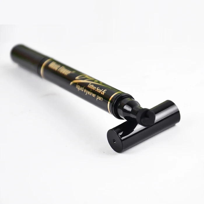 Double Ends Waterproof Black Liquid Eyeliner Tattoo Seal Waterproof Long-lasting JS11