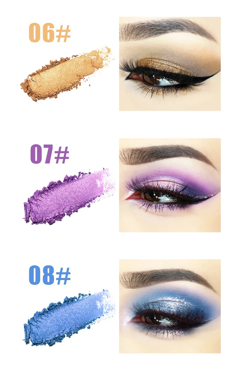 Kissbeauty12 цветные монохромные тени для век жемчужные матовые осветляющие пудры тени для век лоток