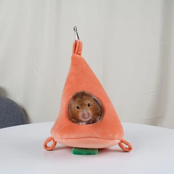 

Warm Cute Cotton Carrot Shape Hamster Chinchilla Hammock Sugar Glider Sleeping Bag Hanging Bed Cage Nest Small Pet Supply
