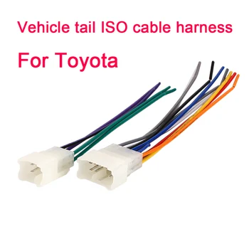 

Iso Wire Harness Radio Harness Durable Harness Connector Cable Auto 45W Stereo for Toyota