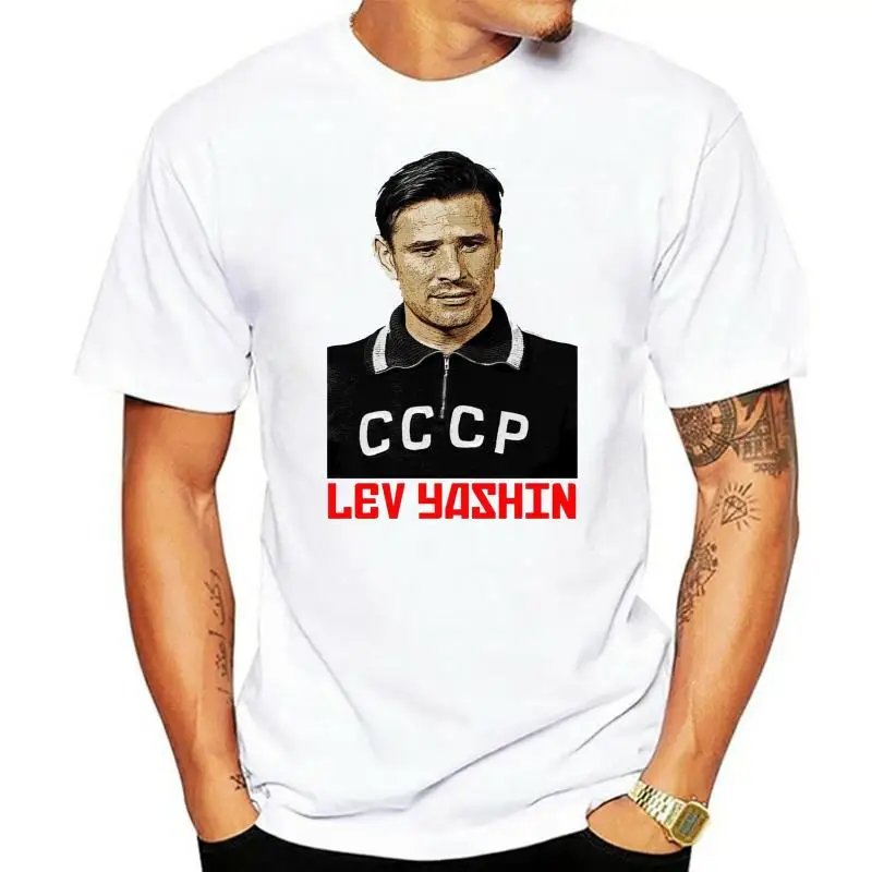 Новинка футболки с русским вратарем Лев Яшин красное кольцо новый летний стиль