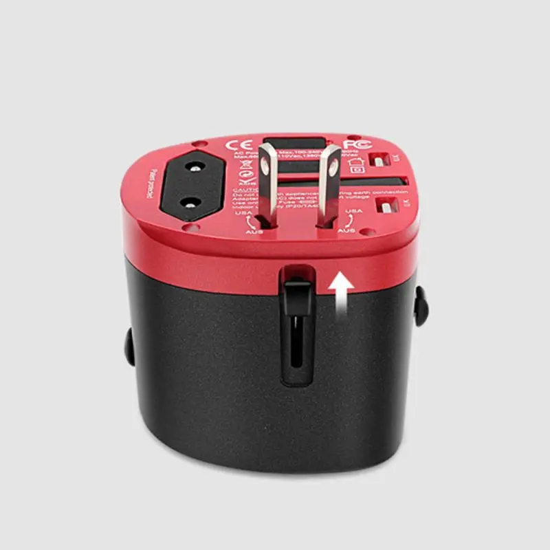 Все в одном Универсальный адаптер питания зарядное устройство с 2.5A 2 USB US AU EU UK M7DA