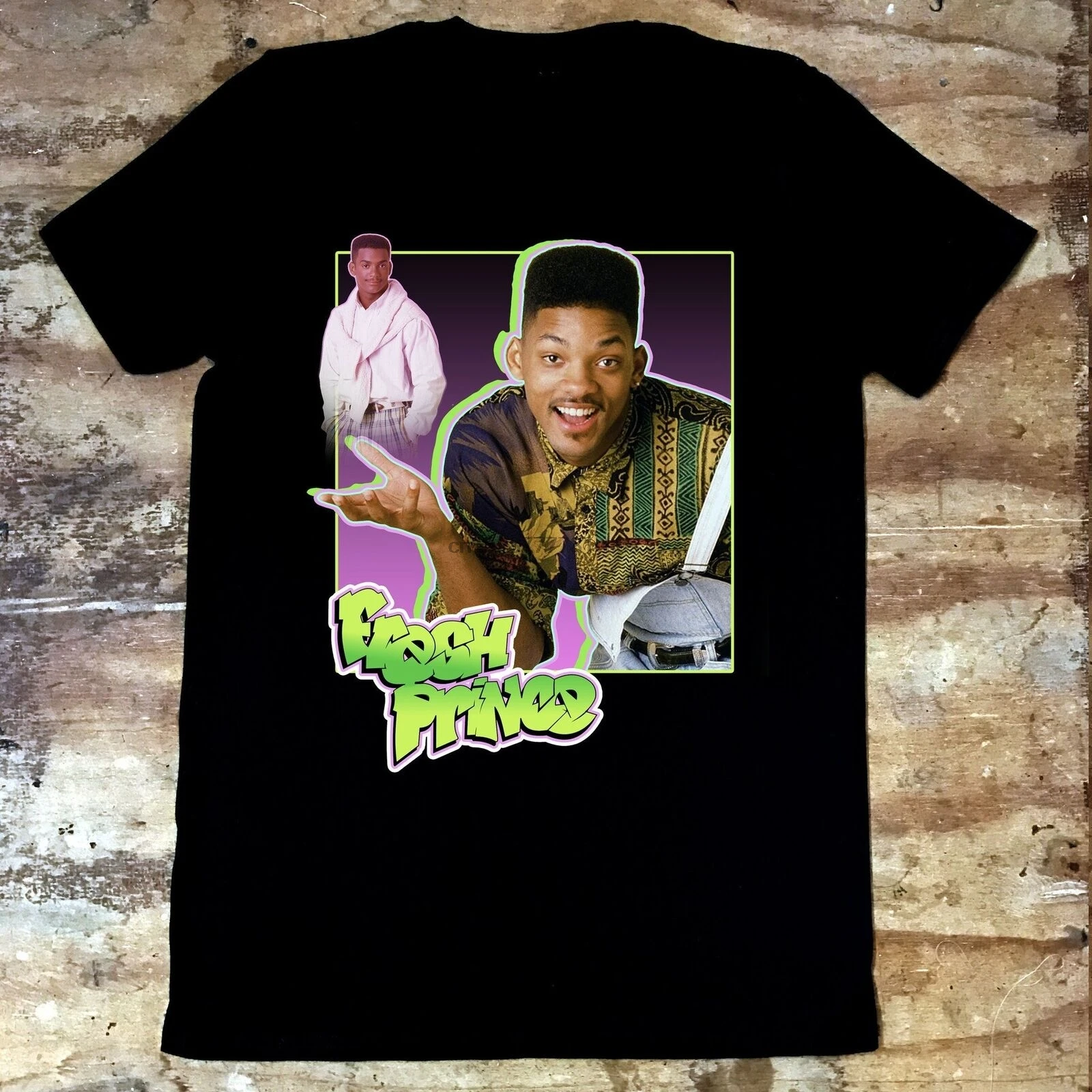 

The Fresh Prince of Bel Air T-shirt - Will Smith Gift for Him Her Fan T Shits Printing Short Sleeve Casual O-Neck Cotton