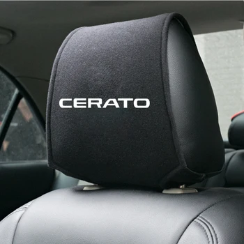 

1pcs car headrest cover auto case for KIA Cerato k3 Cerato 2 Cerato 3 2011-2019 emblem Car Seat Cover