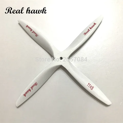 4 Blade 15x815x10 CCW or CW White Wooden Propeller For Scale RC Gas or Nitro engine Airplane Model title=