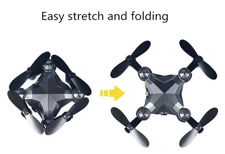M4 Luggage Aircraft Travel Case Four-Axis Remote Control Intelligent WIFI Mini Folding Gravity Induction Drone