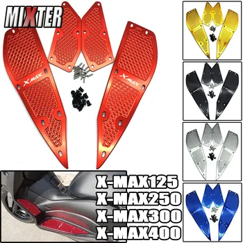 

Motorcycle Foot Peg Step Footrest Footpads Pedals Plate Cover For X-MAX125 X-MAX250 X-MAX300 X-MAX400 2017-2020 XMAX300 '17-'20