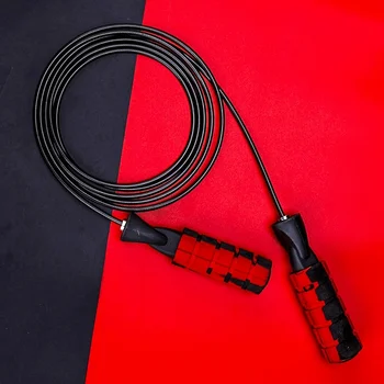 

Unisex Kids Skipping Rope Tangle-Free With Ball Bearings Rapid Speed Jump Rope Cable And 6” Memory Foam Handles Ideal