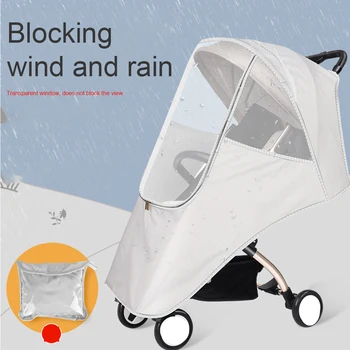 

Pushchair Accessory Rain Wind Sun Shade Baby Stroller Cover Protective Waterproof Universal Warm Easy Install Infant Travel