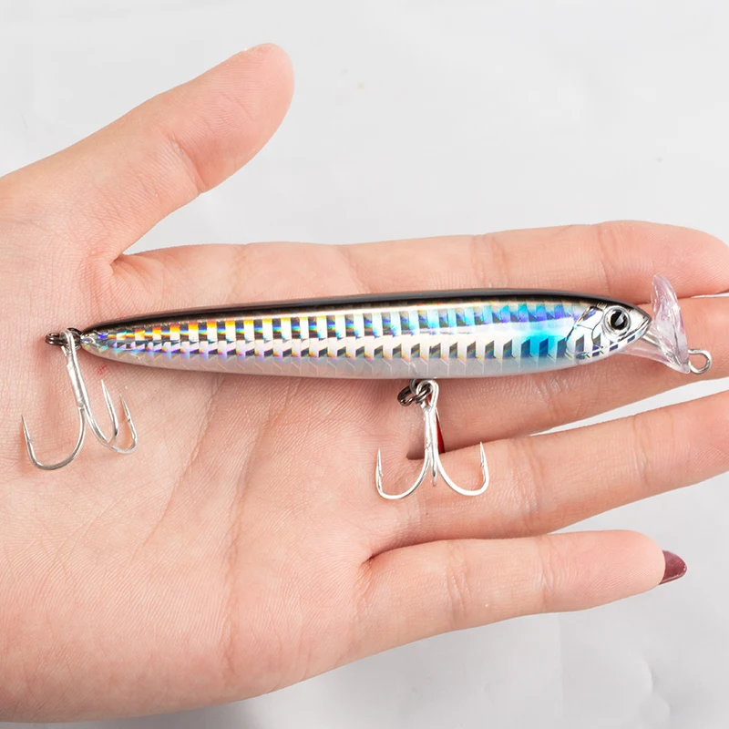 Hunthouse Minnow pencil lures stickbaits 75 95mm13g 22g sinking  fishing seabass bluefish bonito baits Artificial baitRocket 95