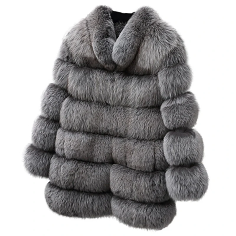 

Winter Autumn Faux Fur Coats Women Plus Size Thick Jacket S-4XL Casual Stand Collar Casual Outwear Fake Fur Warm Female Overcoat