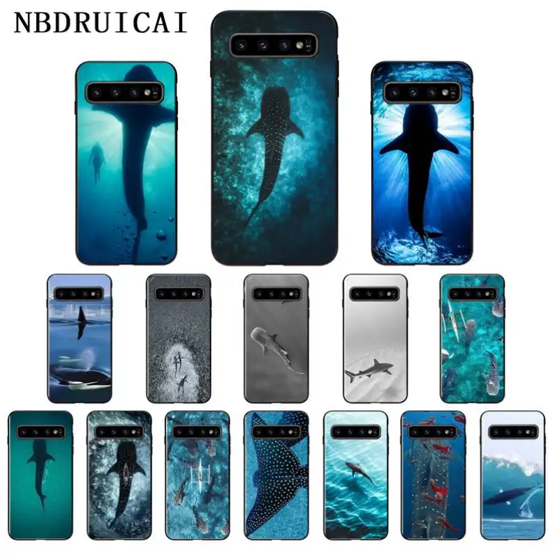 

NBDRUICAI Ocean Whale Shark Swimming High Quality Phone Case for Samsung S9 plus S5 S6 edge plus S7 edge S8 plus S10 E S10 plus