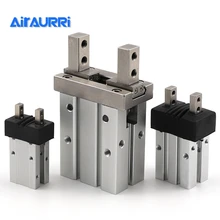 Parallel gripper Pneumatic finger cylinder gripper robot MHZ2-10D/16D/20D/32D optional dust cover mhz2 10d parallel style air gripper cylinder double acting sns pneumatic parts finger air claw