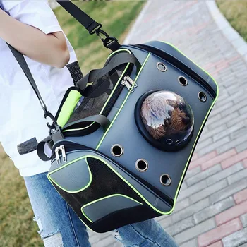 

Shoulder Dog Bag Oxford Cloth Breathable Cat Backpack Space Capsule Pet Carrier Travel Handbag Mesh Dog Carrier Pet Products