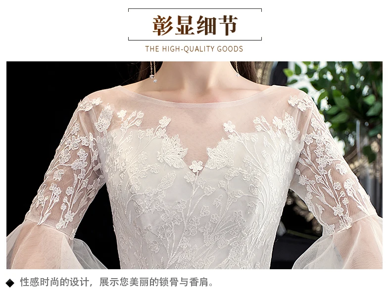 LYG-H22# свадебное платье для невесты, белое, на шнуровке, с вышивкой,, дешевые платья, новинка зимы, рождественские вечерние платья, длинное платье для девочек