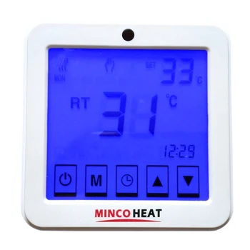 

Touch Screen MK-9C 220V 16A Weekly Programmable Temperature Controller Room Thermostat For Electric Heating System