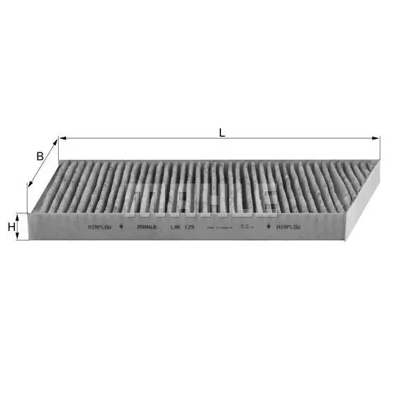 Фильтр салона угольный\ MB W203/C203/T203/C209 all 00 MAHLE KNEC