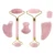 Скребок гуаши Для Массажера Лица Face Jade Roller Rose Quartz Roller Guasha Natural Crystal Gouache Stone Anti Wrinkle Beauty
