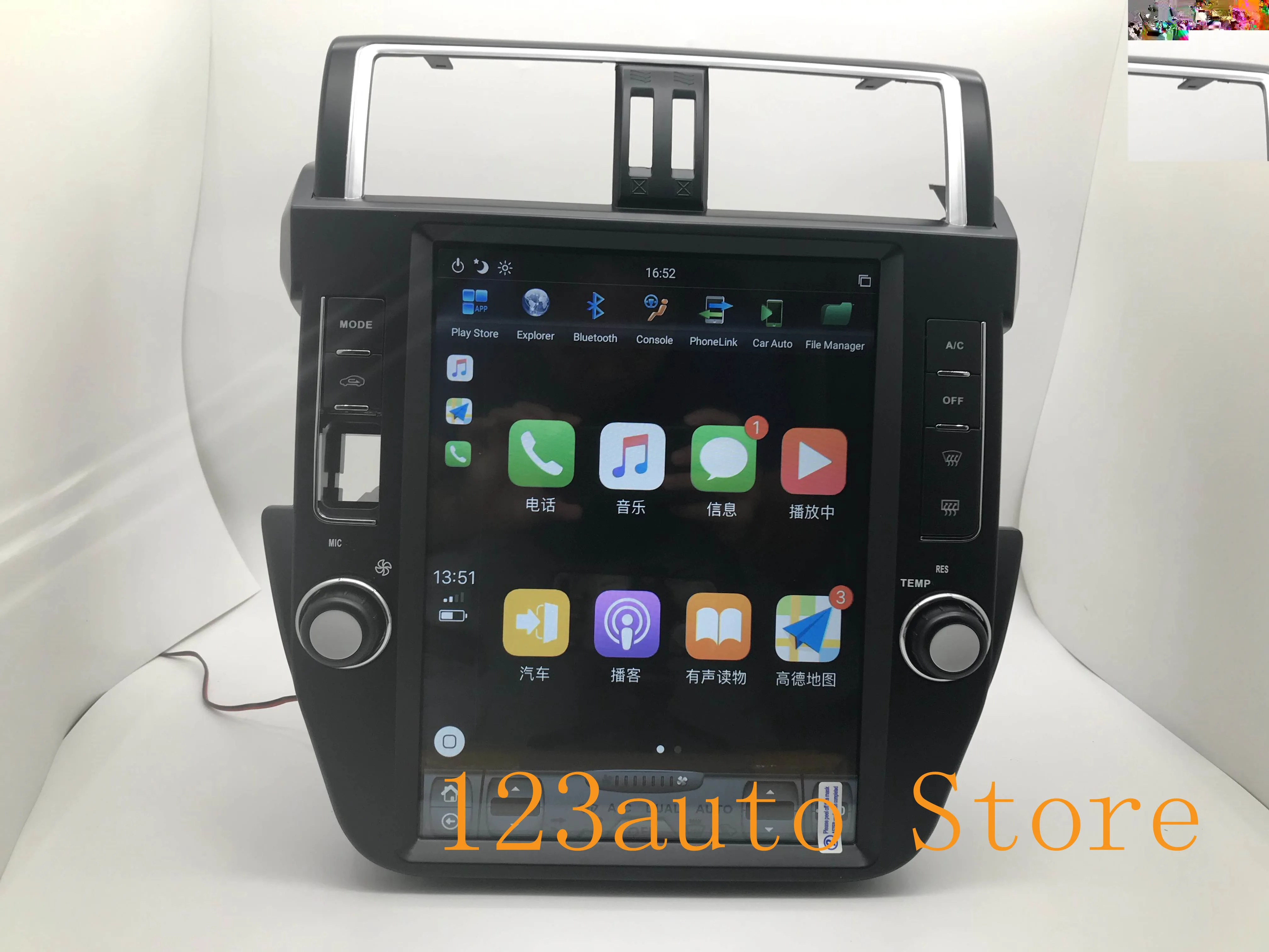Автомобильный DVD плеер 12 1 дюйма вертикальный с Android 9 0 GPS PX6 IPS для TOYOTA Land Cruiser Prado 150