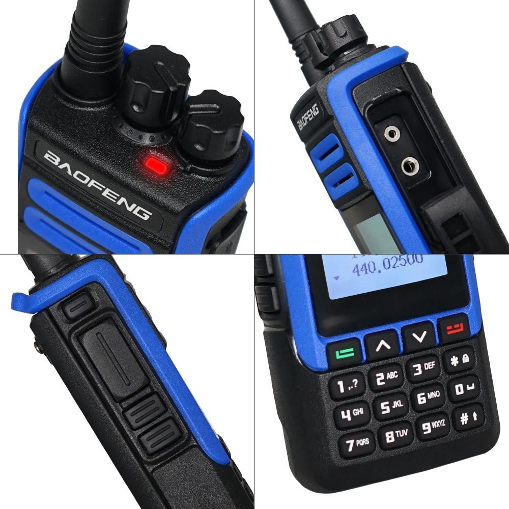Реальная портативная рация 10 Вт Baofeng BF H7 Walkie Talkie Poweful Ham CB радио 2200 мАч