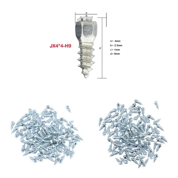 

200pc 9mm Anti-Slip Screw in Tire Stud Snow Trim Wheel for Bicycles Scooters